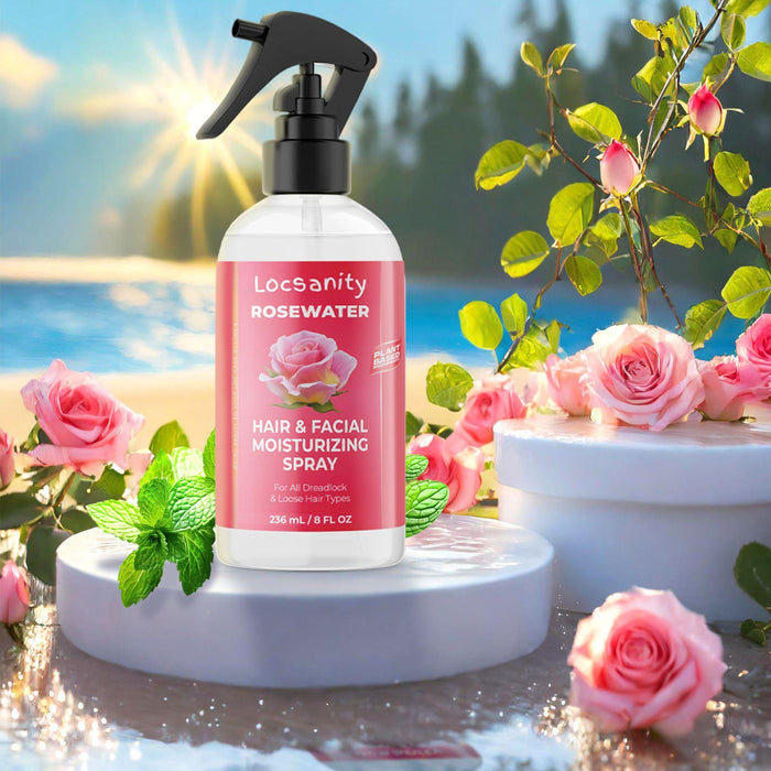 Locsanity Rosewater Hair And Facial Daily Moisturizing/Refreshing Spray