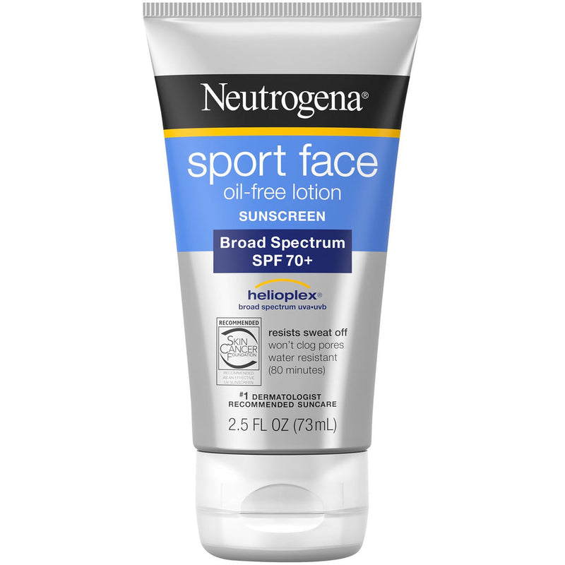 Neutrogena Neutrogena Sport Face Oil-Free Lotion Sunscreen Broad Spectrum SPF 70 – 2.5 Fl Oz Sunscreen