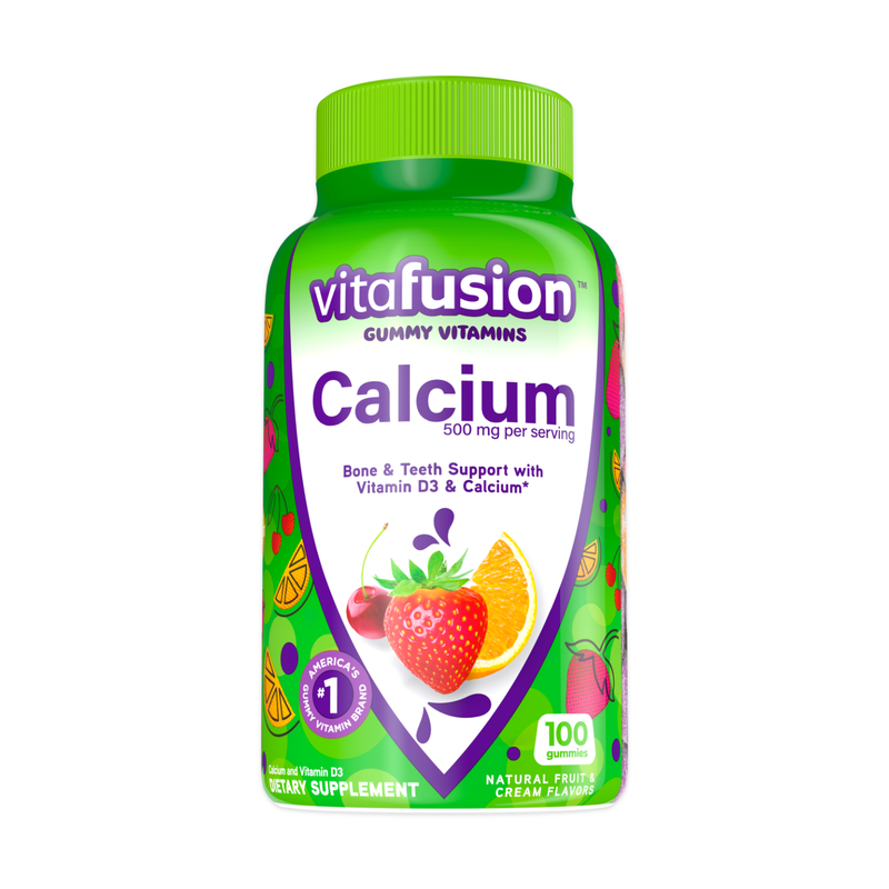 Vitafusion Vitafusion Gummy Vitamins Calcium Natural Fruit & Cream Flavors Dietary Supplement 100 ct Vitamins & Supplements