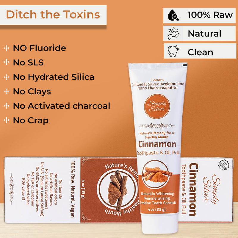 Simply Silver Mouthwash Cinnamon Toothpaste Toothpaste