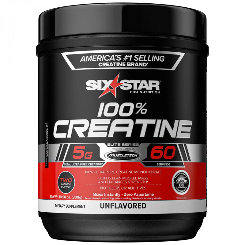 Six Star Six Star Pro Nutrition 100% Creatine Unflavored Powder, 10.58 Oz Sports & Energy Drinks