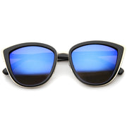 zeroUV Oversize Women's Flash Mirror Lens Cat Eye Sunglasses A286 Sunglasses