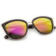 zeroUV Oversize Women's Flash Mirror Lens Cat Eye Sunglasses A286 Sunglasses