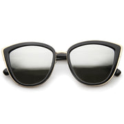 zeroUV Oversize Women's Flash Mirror Lens Cat Eye Sunglasses A286 Sunglasses