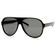 zeroUV Mens 1980's Retro Polarized Lens Plastic Aviator Sunglasses 9322 Sunglasses