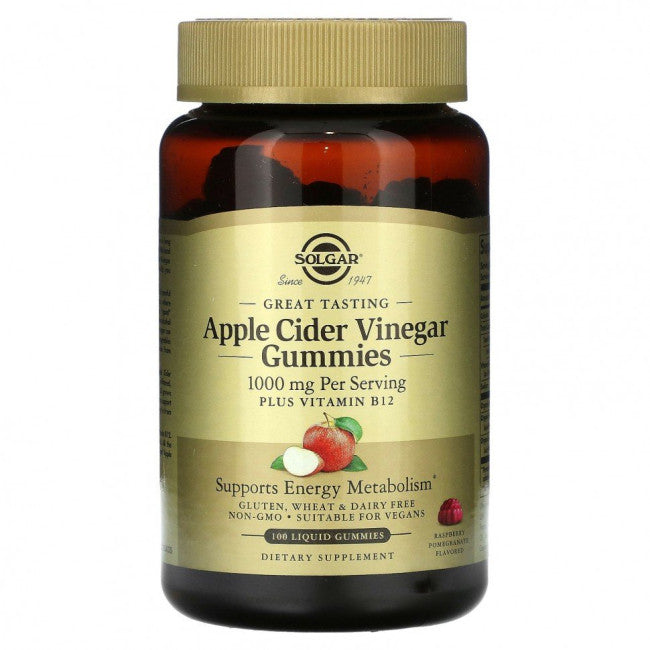 Solgar Solgar Apple Cider Vinegar Gummies 500 Mg Raspberry Pomegranate Vinegar