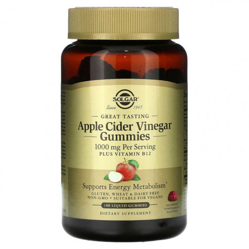 Solgar Solgar Apple Cider Vinegar Gummies 500 Mg Raspberry Pomegranate Vinegar