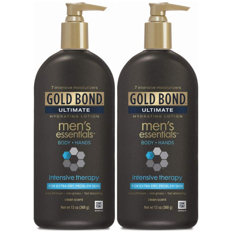 Gold Bond Gold Bond Ultimate Men's Essentials Hydrating Lotion, Intensive Therapy, Clean Scent, For Extra Dry, Problem Skin Lotion & Moisturizer White Smoke
