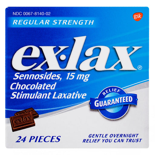 Ex-Lax Ex-Lax Stimulant Laxative 15Mg Chocolate 24Ct Health & Beauty