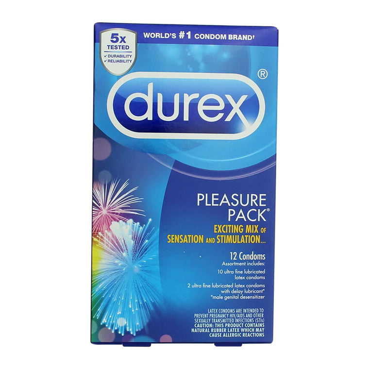 0 Durex Pleasure Pack Lubricated Latex Condoms Condoms