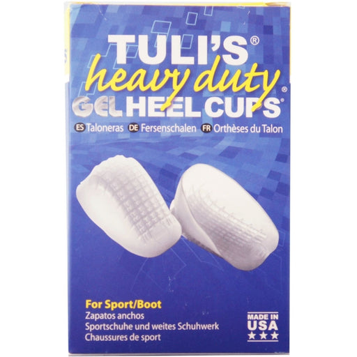 TuliS TuliS Gel Heel Cup Heavy Duty, Large Size, Over 175 Lbs, 1 Pair Gel Heel Pads