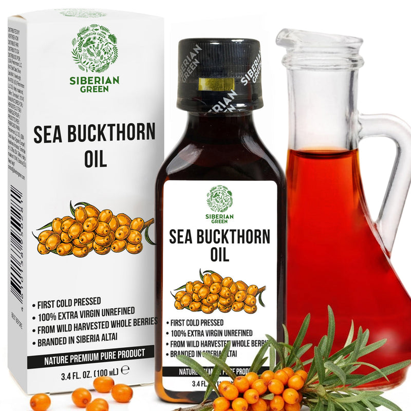Siberian Sea Buckthorn Oil | 100% Extra Virgin Cold Pressed | 100ml