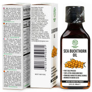 SiberianGreen.com Siberian Sea Buckthorn Oil | 100% Extra Virgin Cold Pressed | 100ml Cooking Oils