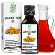 SiberianGreen.com Siberian Sea Buckthorn Oil | 100% Extra Virgin Cold Pressed | 100ml Cooking Oils