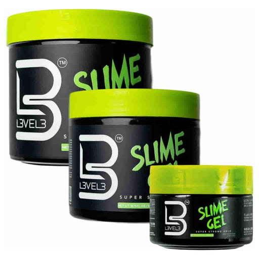 Level 3 Ultra-Hold Slime Gel with Castor Oil: Barber-Grade Sleek Finish Hair Styler