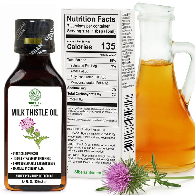 Milk Thistle Oil 100ml | Best Silymarin Supplement for Health