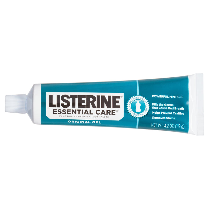 Listerine Listerine Essential Care Fluoride Gel Toothpaste, Powerful Mint - 4.2 oz Toothpaste