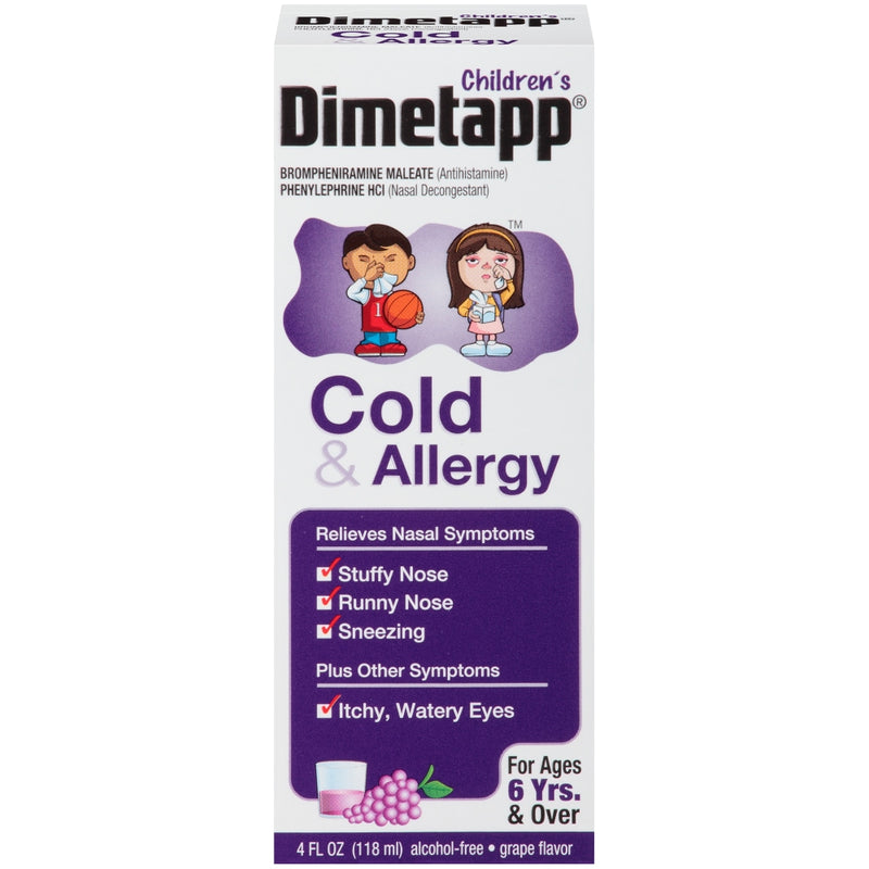 Dimetapp Dimetapp Children's Cold & Allergy Grape Flavor Liquid 4.00 Fl Oz Health & Beauty
