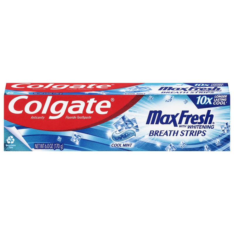 Colgate Colgate Max Fresh Toothpaste With Mini Breath Strips Cool Mint - 6oz Toothpaste Lavender