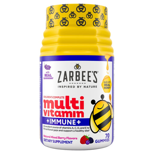 Zarbee's Zarbee's Children’s Multivitamin + Immune Support – 70 Mixed Berry Gummies Vitamins & Supplements