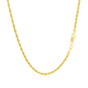 Bids.com 2.0mm 14k Yellow Gold Light Rope Chain Necklaces