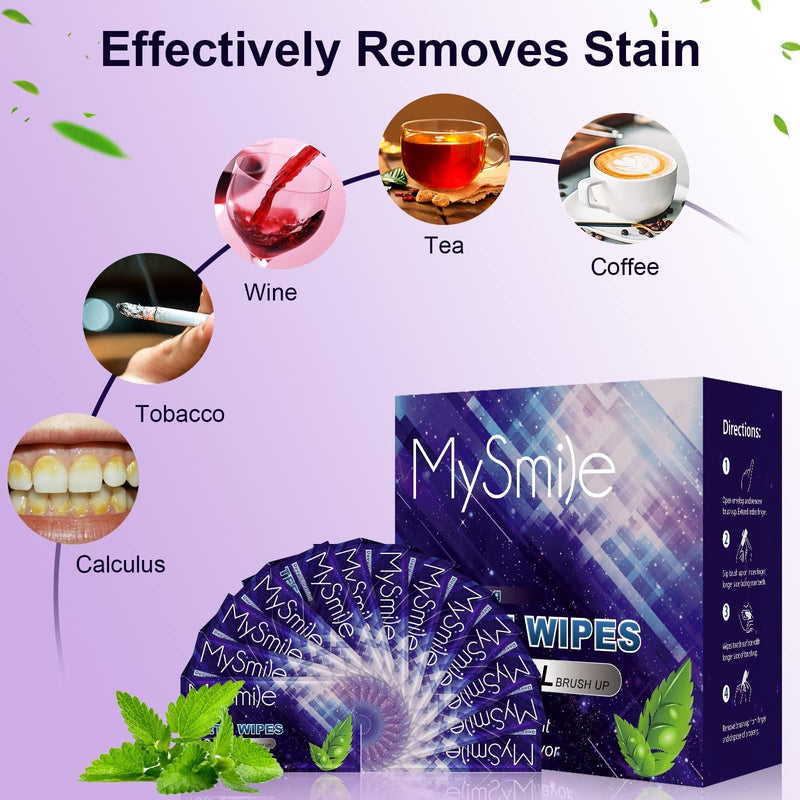 MySmile Deep Cleaning Teeth Wipes for Tooth Cleaner Teeth Wipes