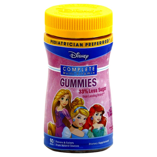 Disney Disney Multi Vitamin, Complete, Gummies, Grape, Orange & Cherry, Princess Vitamins & Supplements