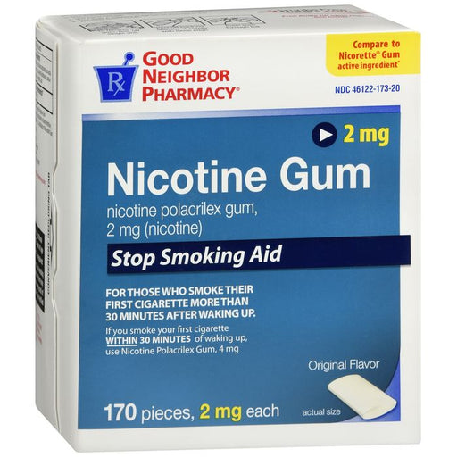 Good Neighbor Pharmacy GNP Nicotine Gum 2mg, Original Flavor, 170 Pieces Medicine & Drugs