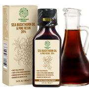 SiberianGreen.com Siberian Sea Buckthorn Oil with Pure Cedar Resin - 100ml Cooking Oils
