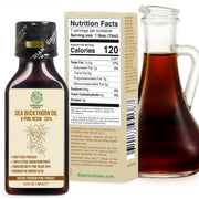 SiberianGreen.com Siberian Sea Buckthorn Oil with Pure Cedar Resin - 100ml Cooking Oils