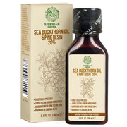 SiberianGreen.com Siberian Sea Buckthorn Oil with Pure Cedar Resin - 100ml Cooking Oils