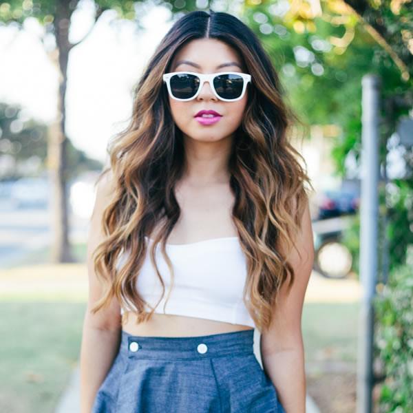 zeroUV Retro Classic Colorized Horned Rim Sunglasses 2395 Sunglasses