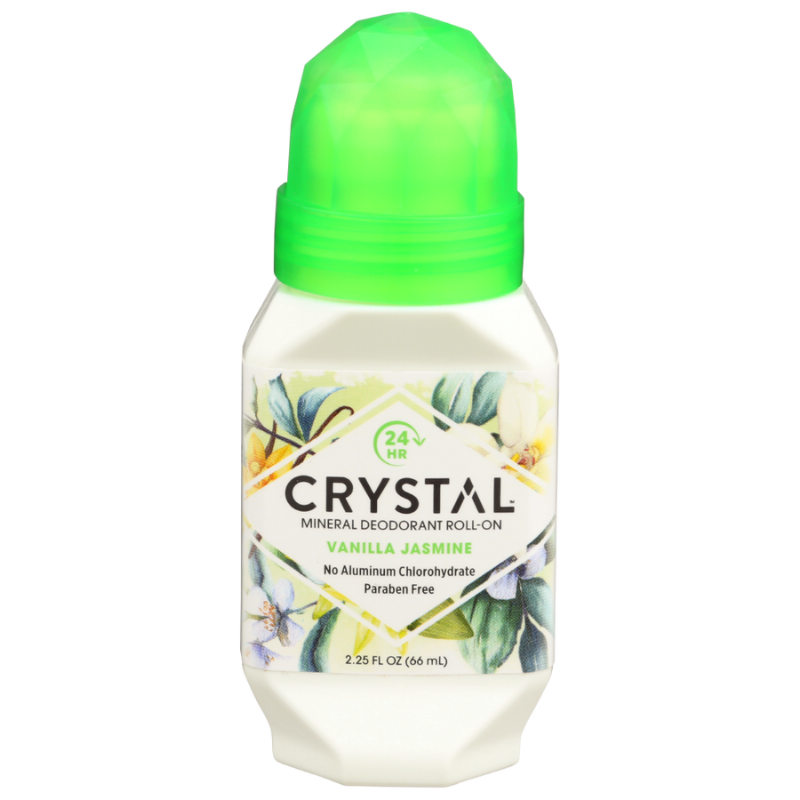 Crystal Crystal Essence Mineral Deodorant Roll On, Vanilla Jasmine 2.25 Oz Deodorant
