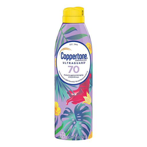 Coppertone Coppertone Ultra Guard Sunscreen Continuous Spray Broad Spectrum SPF 70, 5.5 Ounces Sunscreen