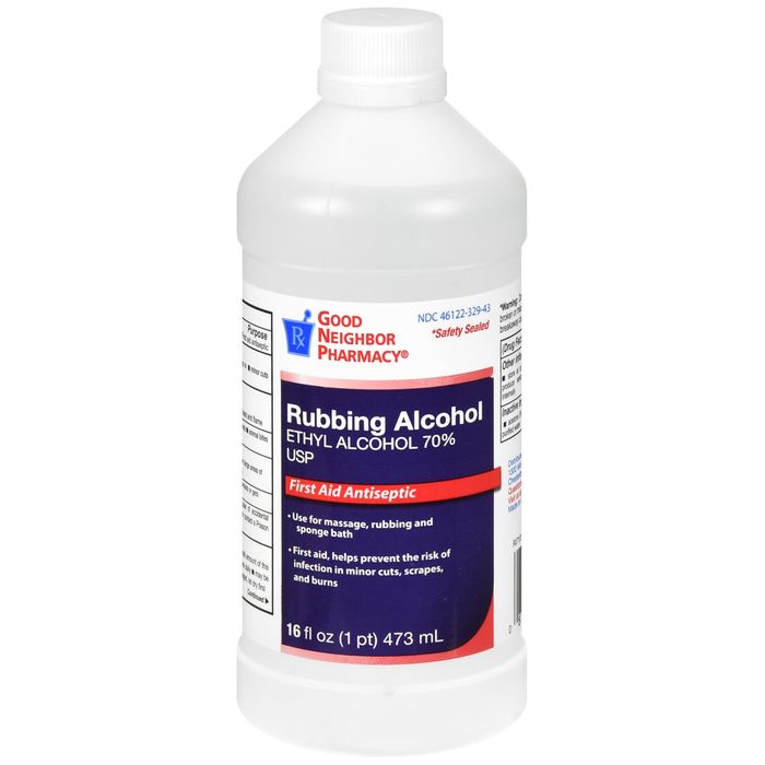 Good Neighbor Pharmacy GNP 70% Ethyl Rubbing Alcohol USP First Aid Antiseptic & Topical Antimicrobial 16 fl oz First Aid