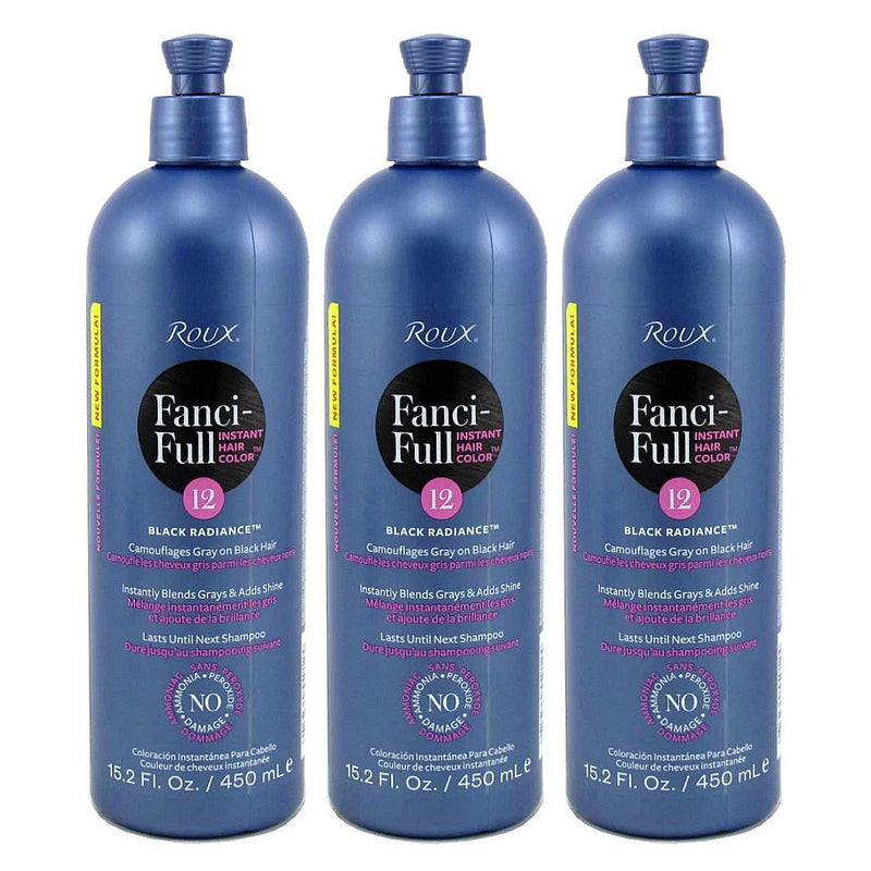Roux Roux Fanci-Full Rinse 12 Black Rage 15.2 Fluid Ounce Hair Color White Smoke