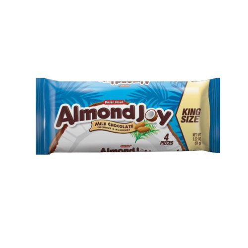 Hershey's Almond Joy King Size Candy Bars, Coconut and Almond Milk Chocolate, 18 Count Box Candy & Chocolate