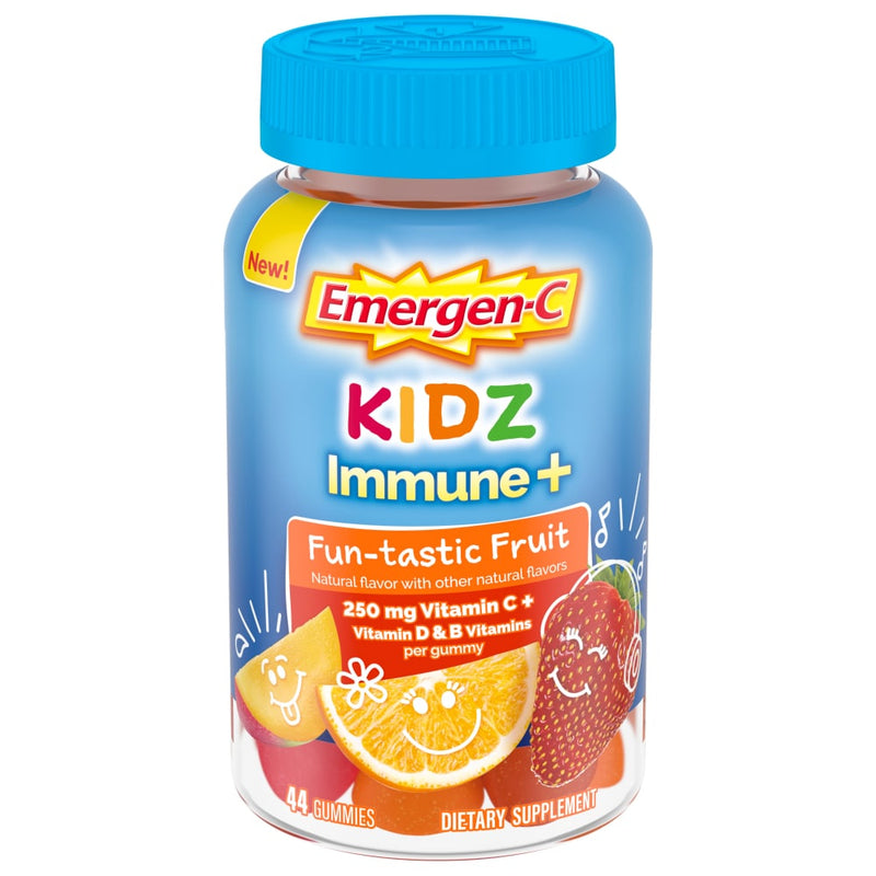 Emergen-C Emergen-C Kidz Immune+ Immune Support Dietary Supplements Vitamin Fruit Flavored Vitamins & Supplements