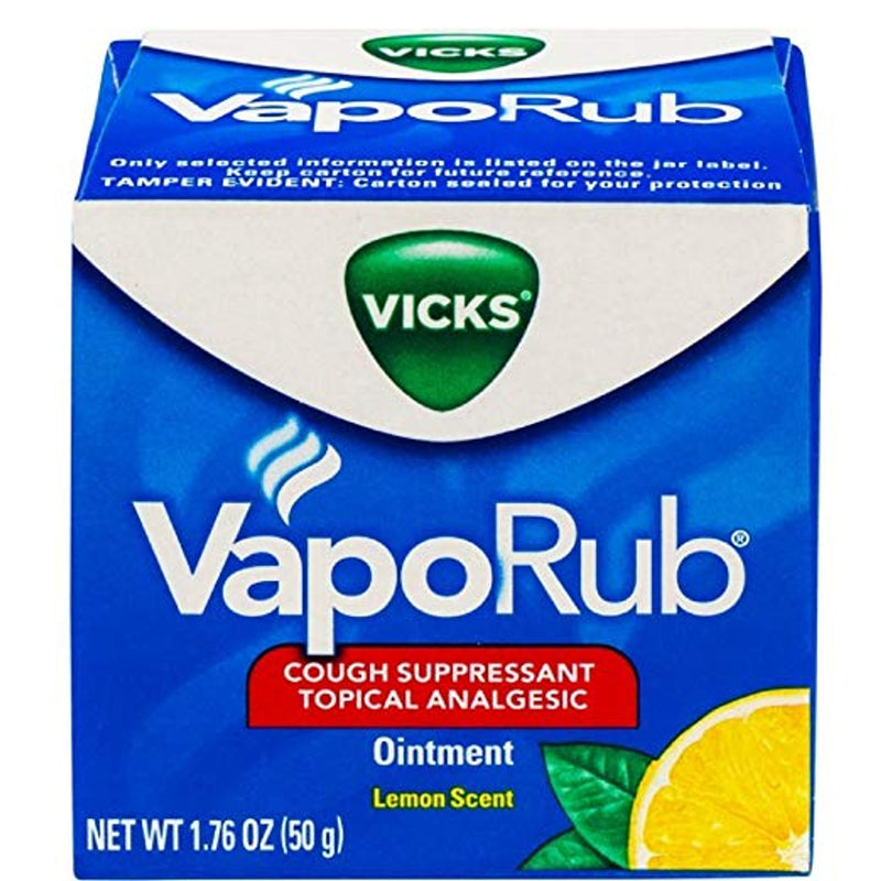 Vicks Vicks® VapoRub™ Lemon Scent – Cough Suppressant & Topical Analgesic (1.76 Oz) Health & Beauty