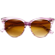 zeroUV High Pointed Tip Inset Frame Oversize Cat Eye Sunglasses 8462 Sunglasses