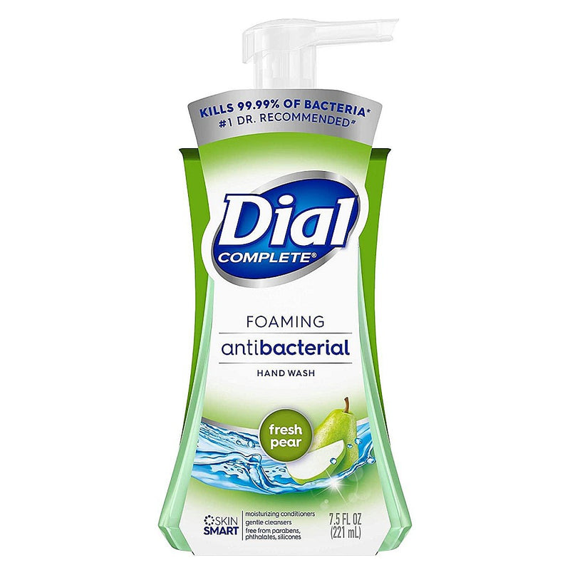 Dial Dial Complete Antibacterial Foaming Hand Wash, Fresh Pear - 7.5 Fl Oz Liquid Hand Soap