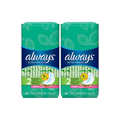 Always Always Ultra Thin Pads Size 2 Super Long Absorbency Scented With Wings Health & Beauty