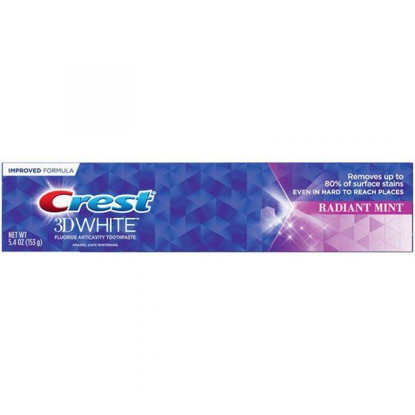 Crest Crest 3D White Radiant Mint Toothpaste, 5.4 Oz Medicine Cabinets