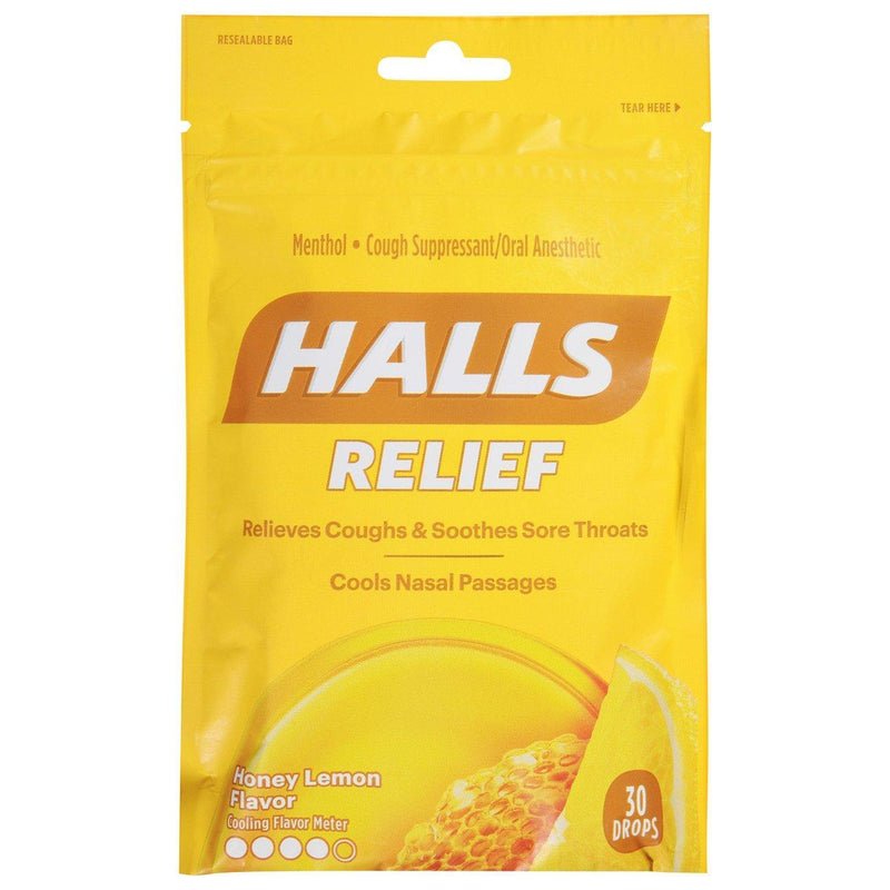 Halls Halls Honey Lemon Flavor Cough & Throat Relief 30 Drops Health & Beauty