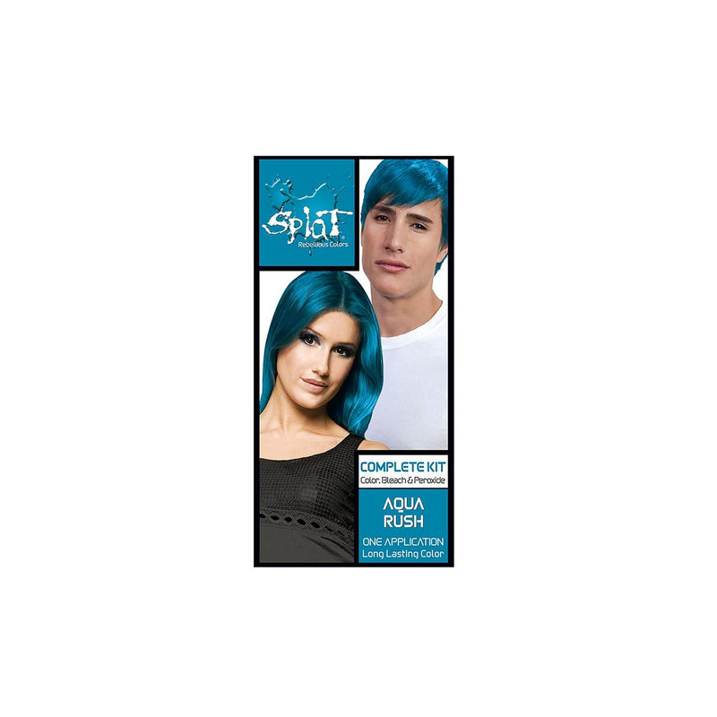 Splat Splat Rebellious Colors Complete Kit, Aqua Rush Hair Color Dark Slate Gray