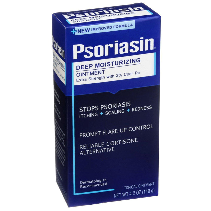 Psoriasin Psoriasin Deep Moisturizing Ointment, 2% Coal Tar Formula for Psoriasis & Seborrheic Dermatitis Relief, 4.2 oz Medicine & Drugs Midnight Blue