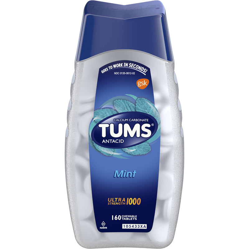 Tums Tums Antacid Chewable Tablets Ultra Strength For Heartburn Relief Peppermint Medicine & Drugs