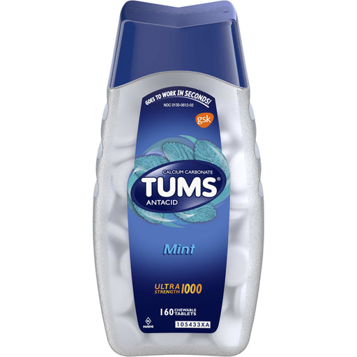 Tums Tums Antacid Chewable Tablets Ultra Strength For Heartburn Relief Peppermint Medicine & Drugs