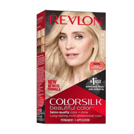 Revlon Revlon Colorsilk Beautiful Color Permanent Hair Color, Ultra Light Natural Blonde - 4.4 Fl Oz Hair Color