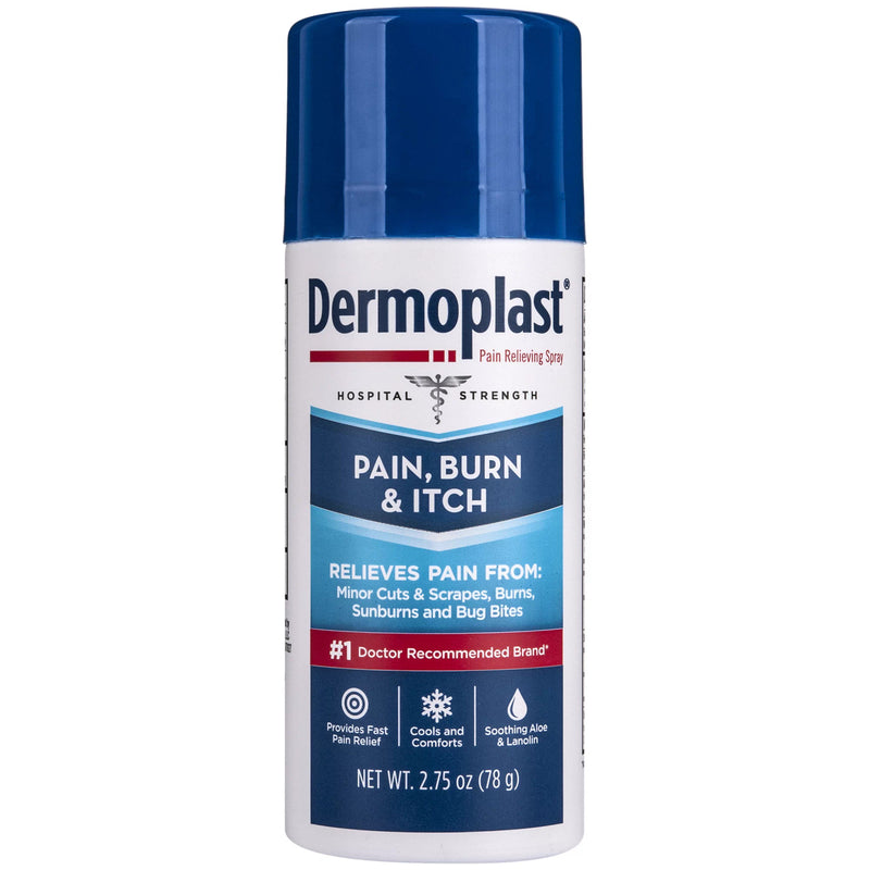 Dermoplast Dermoplast® Pain, Burn &amp; Itch Relief Spray – Hospital Strength (3 oz) First Aid